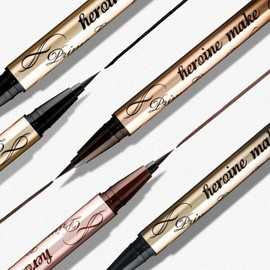 Kiss Me 히로인메이크 프라임 리퀴드 아이라이너 리치 킵 5 color) +퍼 파우치 Heroine Make Prime Liquid Eyeliner Rich Keep 5 Color + Puff Pouch