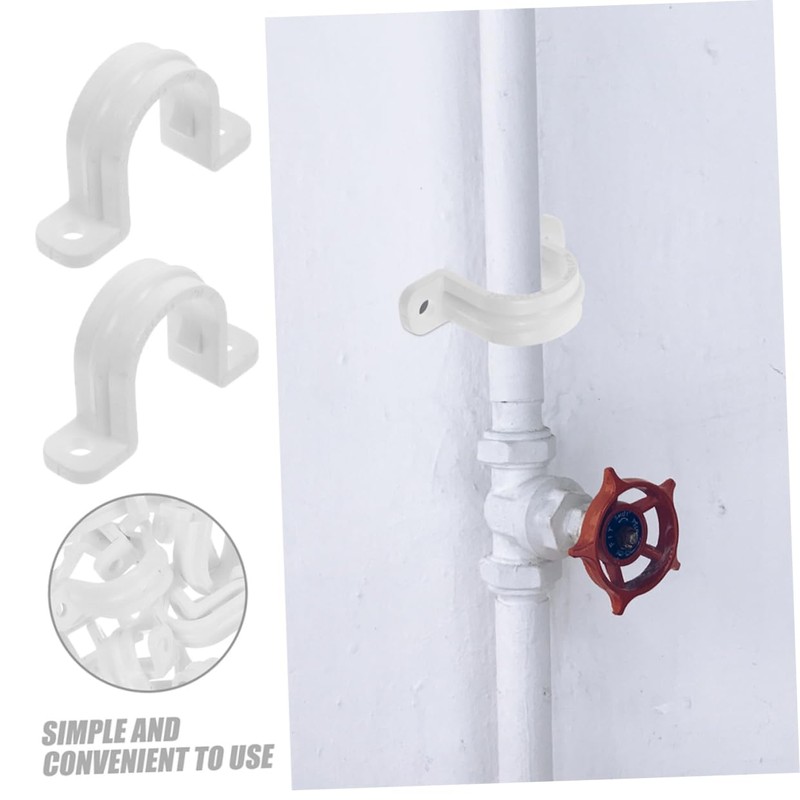 Gadpiparty 3sets U Shaped Pipe Clamps Durable Pvc Tube Bracket