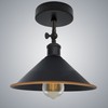 DC Voltage Vintage Style Semi Flush Mount 180 Degree Adjustable