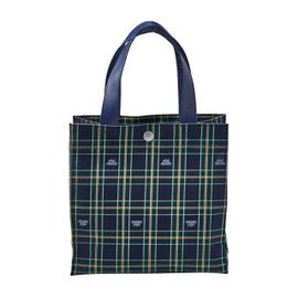 Miki House 10-8223-684 Tote Bag, Bag, Handbag, Checker, Bear, Boys, Girls, Baby, Kids, Children's Clothes, Women's, Mom, navy