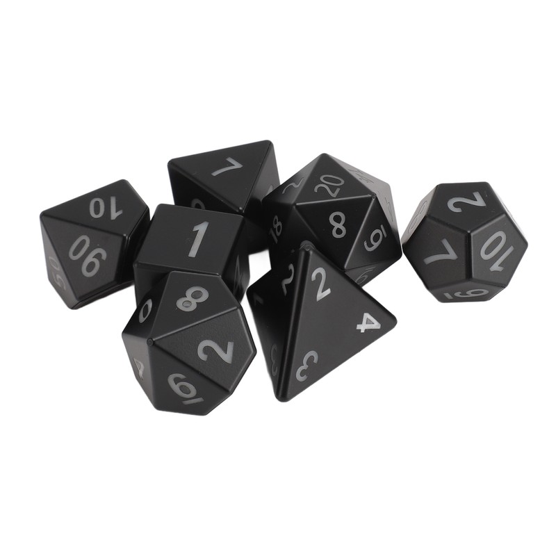 7PCS Light Up Dice ABS Rechargeable LED Electronic Polyhedral Dice