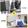 2 Pack Waterproof Rubber Vinyl Apron 40 Inch Chef Aprons