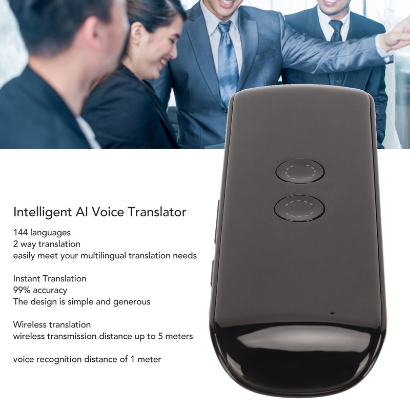 Intelligent AI Voice Translator 144 Languages 2 Way Instant Portable