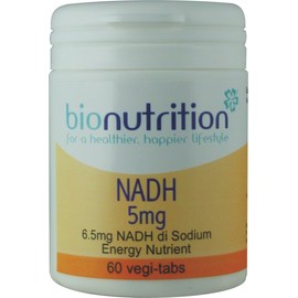 Bio Nutrition NADH 5mg : Energy and Performance Supplement : 60 vegi-tabs