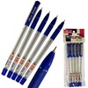 ELKOS BLUE Ballpoint Pens, 0.7mm Fine Point, Pack of 5,
