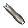 nippes Solingen Premium Nail Clippers with Nail Catcher, Green, Toenail
