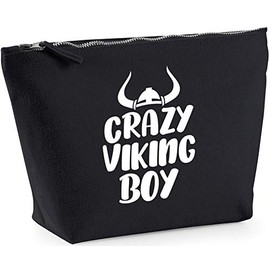 Hippowarehouse Crazy viking boyprinted make up cosmetic wash bag 18x19x9cm