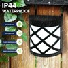 GIGALUMI 8 Pack Cold White Solar Fence Lights