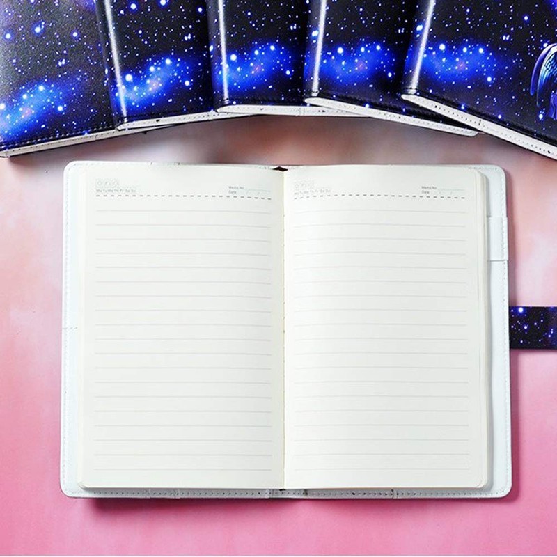 Leather Journal with Combination Lock Travel Journal Notebook for Boys