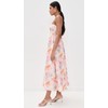 Bardot Women's Lola Corset Midi Dress, Apricot Floral, 2