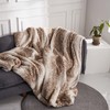 Double Sided Faux Fur Throw Blanket Silky Soft Oversized Afghan
