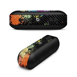 MightySkins Carbon Fiber Skin for Beats by Dr. Dre Pill Plus - Splatter | Protective, Durable Textured Carbon Fiber Finish | Easy to Apply, Remove, and Change Styles | Made in The USA