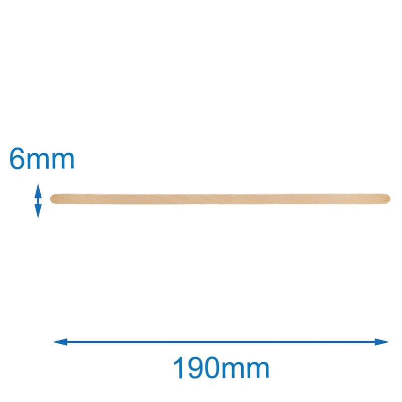 Baker Ross FN235 Slimline Wooden Craft Sticks - Pack of
