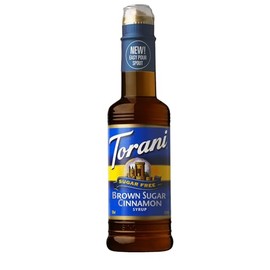 Torani Sugar-Free Flavored Drink Syrup, Brown Sugar Cinnamon, 12.7 Fl Oz Bottle (Pack of 4)