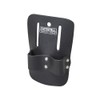 Faithfull Black Leather Double Loop Scaffold Spanner Holder for Tool