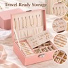 Double-Layer Jewelry Box for Organized Storage – Leather Case with