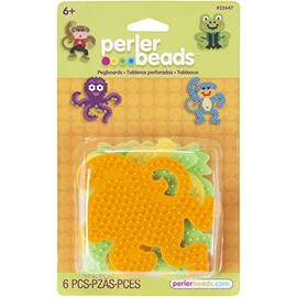 Perler Beads PER22647 4 Piece Fused Bead Pegboard Set Shapes Small - Pack of 3