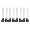 8PCS LED Taper Candle Flameless Window Candle Remote Control Warm