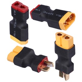 Acekeeps XT60 to Deans Adapter T Plug to XT60 Connector for RC Lipo Charger Battery (2-Pair)