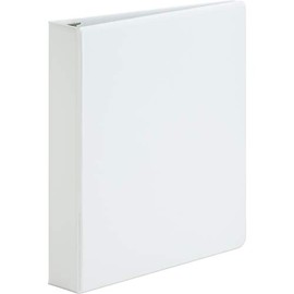 Business Source 1 1/2" Round-Ring View Binder