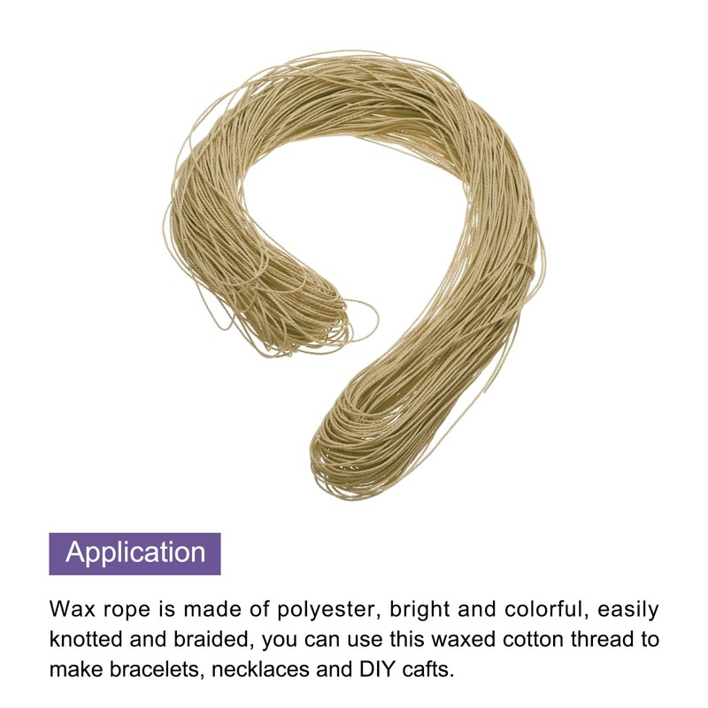 MECCANIXITY MECCANIXITY 1mm Waxed Cord 109 Yard Waxed Polyester Cord