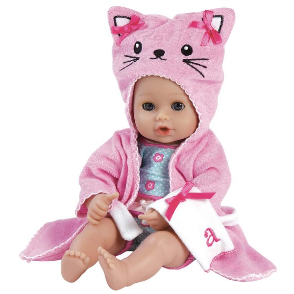 Adora Baby Bath Toy Kitty, 13 inch Bath Time Doll with QuickDri Body
