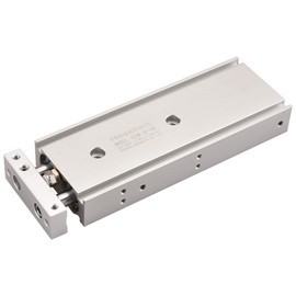 Heschen Dual Aluminum Air Cylinder CXSM 20-100 Guide Rod Plate Double Rod Guided Pneumatic Slide Bearing Cushioned 20mm Bore 100mm Stroke Double Acting