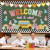 Welcome Back to School Bulletin Board Boho Groovy Preppy Patch