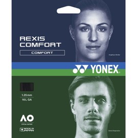 Yonex TGRCF130 Rigid Tennis String String Lexus Comfort 130 4.7 ft (12 m) Black (007) 0.5 inch (1.30 mm)