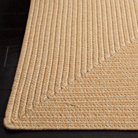 Safavieh Braided Collection BRD315D Hand-Woven Reversible Area Rug, 2' x 3', Beige/Tan