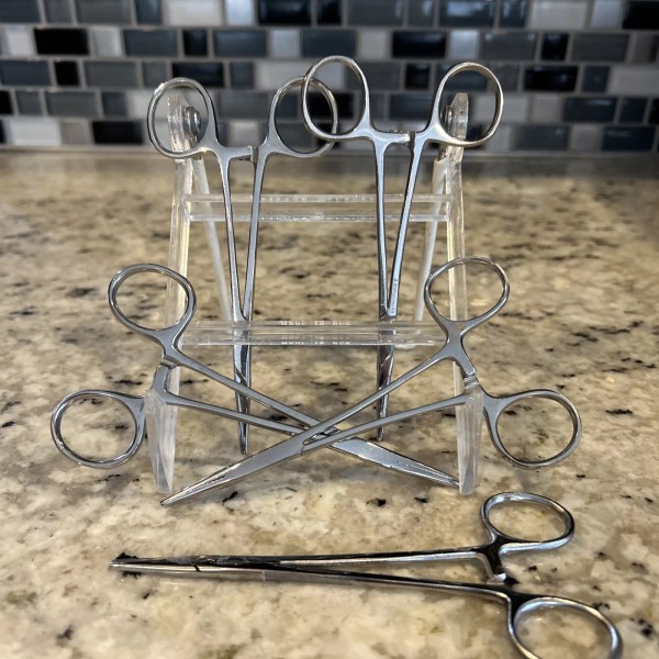 Gadgets Collection Lot Of 5 Hemostat 5” Straight Tip Locking
