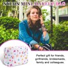 Iqimott - Mini bolsa de maquillaje floral de nailon, bonita