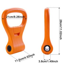 Adjustable Kettlebell Handle,Portable Weight Grip Travel Workout Equipment Gear for Gym Bag, Weightlifting, Bodybuilding, Lose Weight | Clamps to Dumbbells,Handle to Convert Dumbbells into Kettlebells for Workouts Portable Weight Grip Travel Workout Equi
