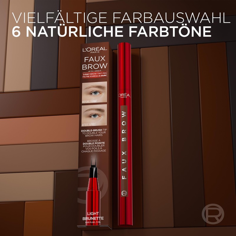 L'Oréal Paris Make-Up, Infaillible Faux Brow Eyebrow Pencil, for Long-Lasting
