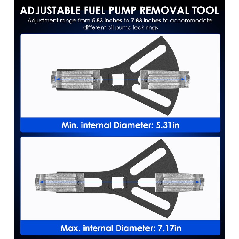 Yoursme Fuel Pump Removal Tool, Universal Fuel Tank Lock Ring