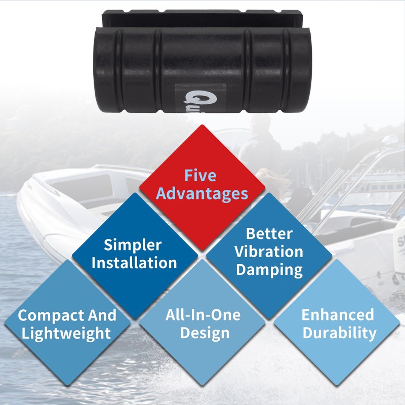 QuickMarine Boat Transom Support Saver with 2 Pcs Trailering Motor