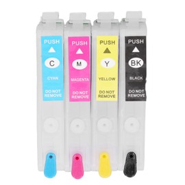 4 Colors Ink Cartridge with Permanent Chip Refill Printing Boxes Black Cyan Magenta Yellow T1811 T1812 T1813 T1814