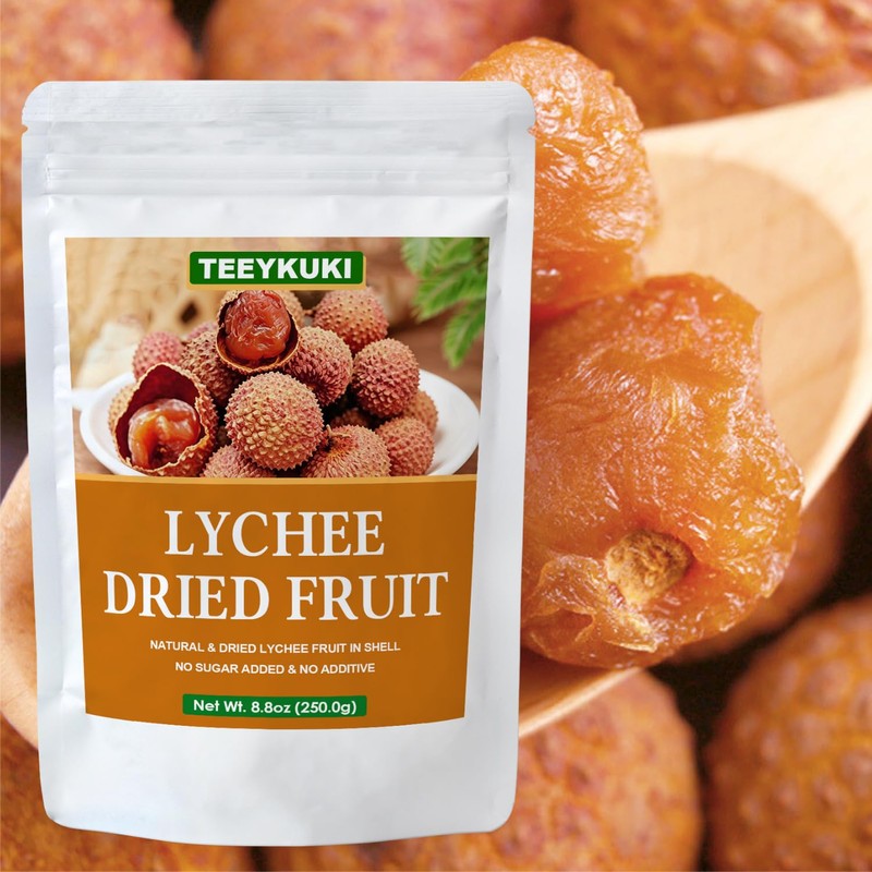 Dried Lychee Fruit - 8.8oz (250g) | Whole, Raw &