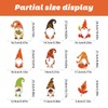 YLXLLSM Fall Thanksgiving Window Clings Decorations, 9 Sheets Dwarf Theme