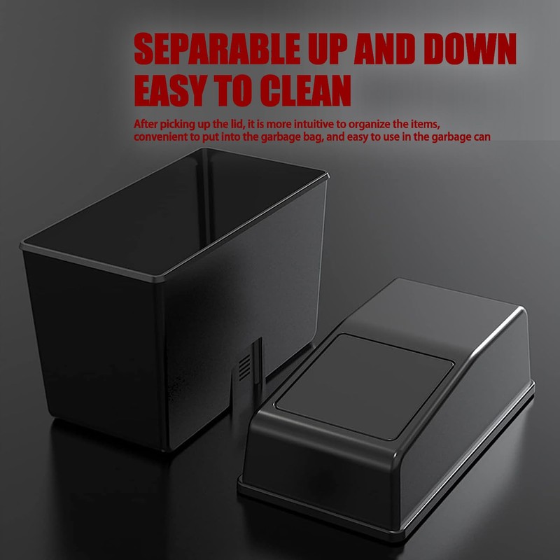 GKmow 1 Pack Car Trash Can with Lid, 8.2" x