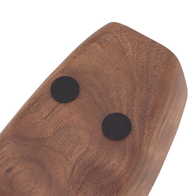 Boat Shape Coffee Tamper Holder Walnut Wood Coffee Distributor Holder