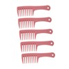 5Pcs Hairdressing Wide Tooth Comb Anti Static Ergonomic Handle Safe