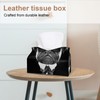 2 Pack Tissue Box Cover Holder, French Cats Saying Bonjour