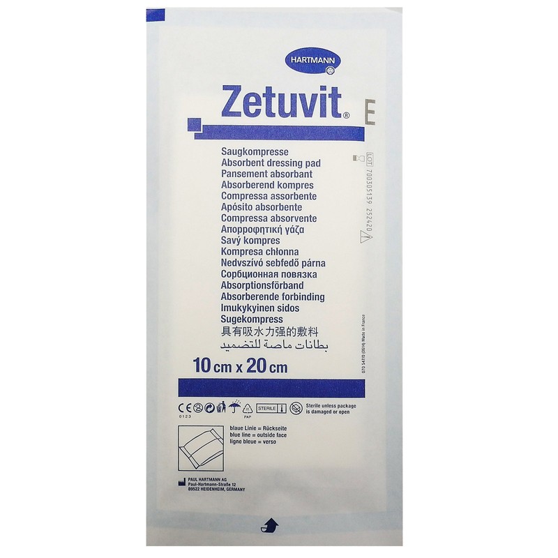 Hartmann Zetuvit E Sterile Dressings 10 x 20 cm Pack