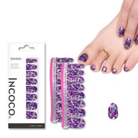 MultiColoured Gel Nail Seal, Just Stick, No Hardening Required, Easy Parakeet, Hand, Foot Nail, Quick Drying, Manicure, Pink Lamé, Both Hand & Foot Pedicure