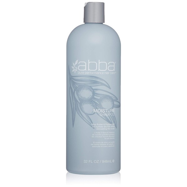 ABBA Moisture Shampoo, Olive Butter & Peppermint Oil, 32 Fl Oz