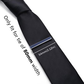 HONEY BEAR High Quality Men's Tie Clip Tie Clip Made of Stainless Steel, Navy Blue, Multi-Way, Copper, brass, stainless steel, No Gemstone