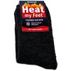 Brubaker 2 pairs of Heat my Feet thermal socks, charcoal,