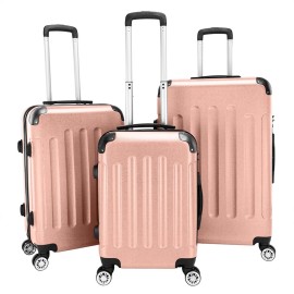 Unbranded 3-in-1 Luggage Set ABS Trolley Case 20"24"28" Suitcase Organizer Travel Spinner