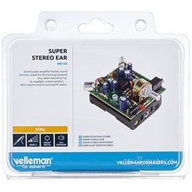 Velleman, Inc – Super Stereo Ear MiniKit MK136 – Entry Level Audio Amplifier Soldering Project